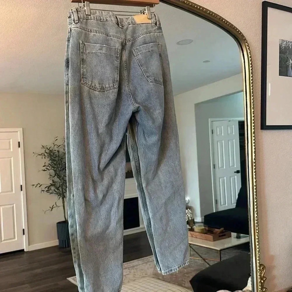 ZARA DISTRESSED LIGHT BLUE JEANS SIZE 6 - Picture 4 of 4